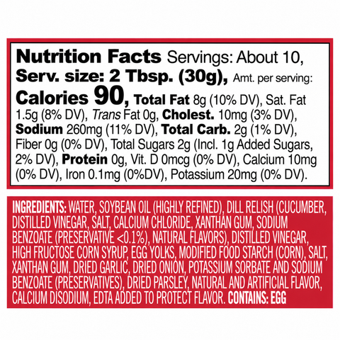 Louisiana Fish Fry Tartar Sauce – 10.5 oz